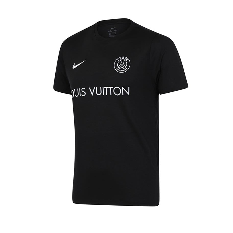 Louis Vuitton 2018 Python-Trim Football Jersey T-Shirt - Neutrals